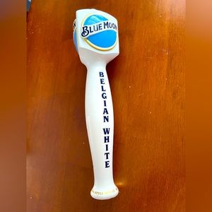 Blue moon wheat beer keg tap handle